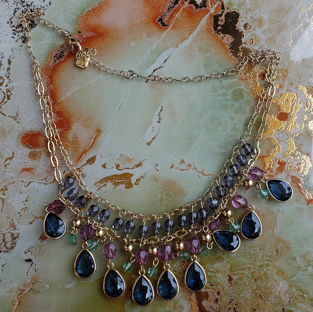 Multi-Colored Jeweled Necklace